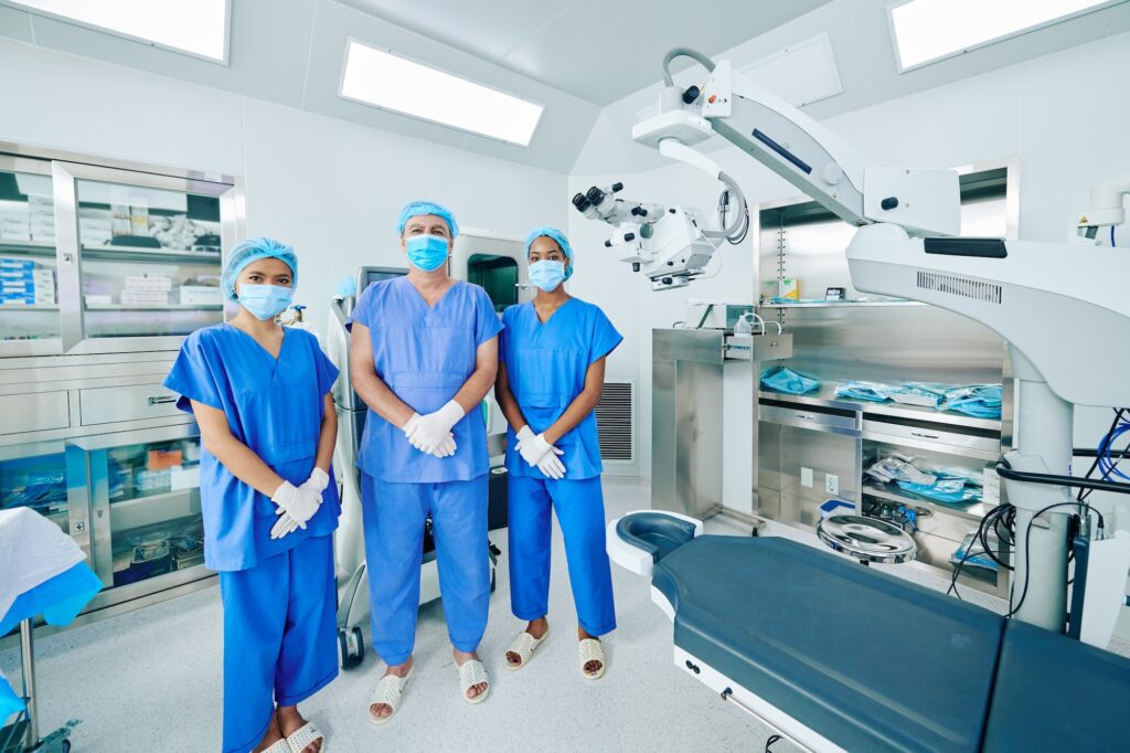 Ophthalmic surgical team